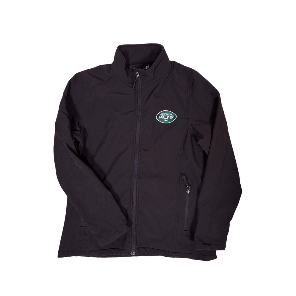Women’s M New York Jets Dunbrooke Black Full Zip Jacket Embroidered NFL